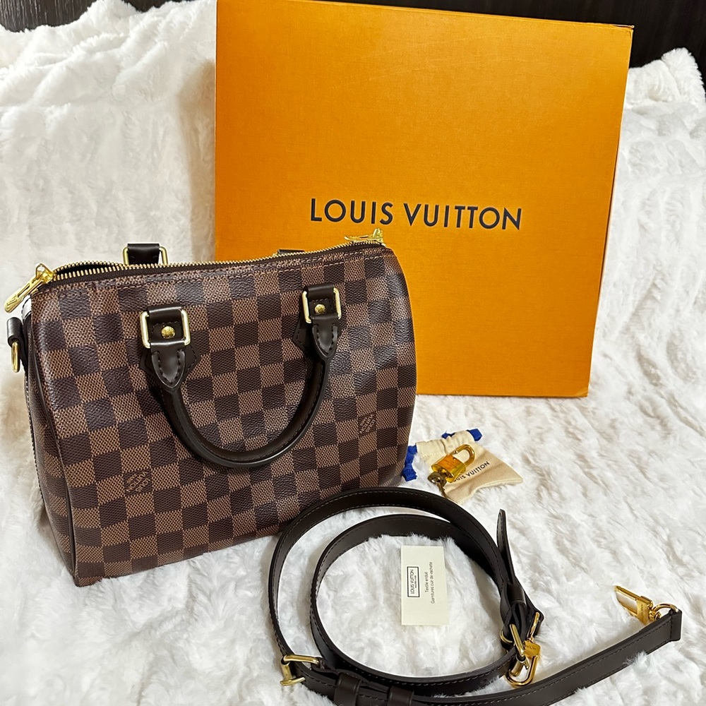 Louis Vuitton Speedy Bandouliere 25 Damier Ebene